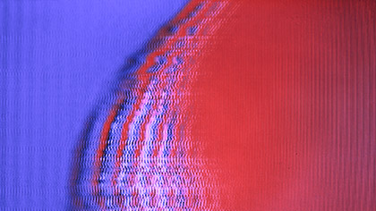 VHS Glitch Red Purple Slide