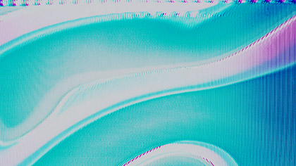 VHS Glitch Teal Pink