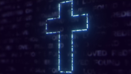 Words Cross Blue