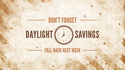 Daylight Savings Fall Grunge
