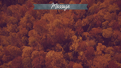 Epic Autumn Aerial Message