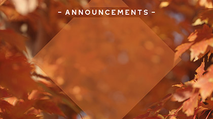 Fall Focus Announcements