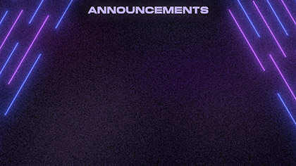 Laser Announcements