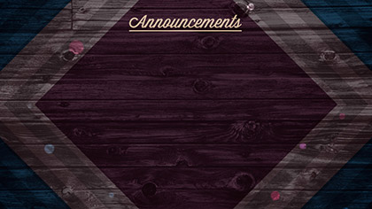 Rustic Wood Announcements