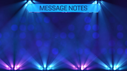 Stage Lights Message Notes