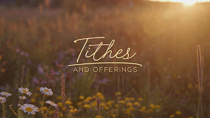 Summer Wildflowers Tithes Offering