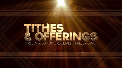 Tithes Offerings Gold Rays