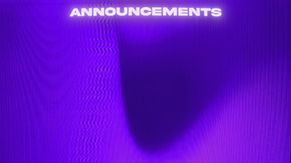 VHS Glitch Announcements