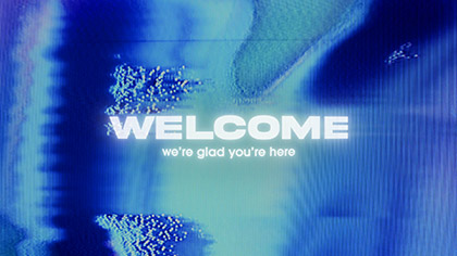 VHS Glitch Welcome
