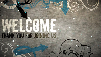 Welcome Flourish Frame