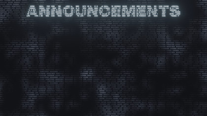 Words Announcements