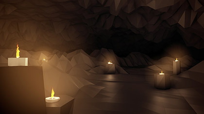Digital Mountains Cave Candles
