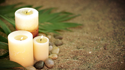 Palm Sand Candles