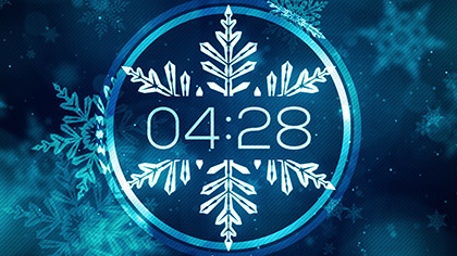 Christmas Glow Snowflakes Countdown
