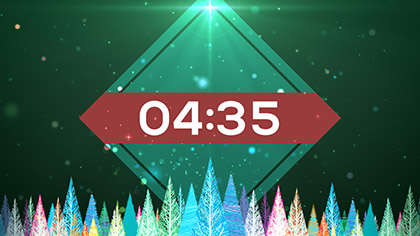 Colorful Christmas Trees Countdown