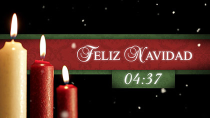 Feliz Navidad Nieve Countdown