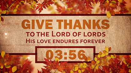 Give Thanks Countdown