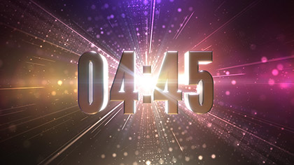 Kaleidoscopic Particles Countdown