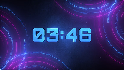 Neon Lines Dubstep Countdown