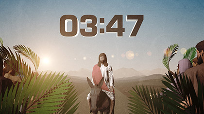 Palm Sunday Jerusalem Countdown