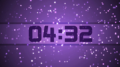 Purple Squares Countdown