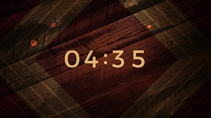 Rustic Wood Countdown