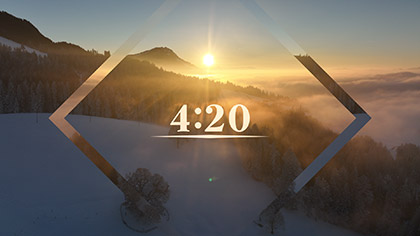 Winter Sunrise Countdown