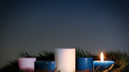 Advent Wreath Blue Week 1