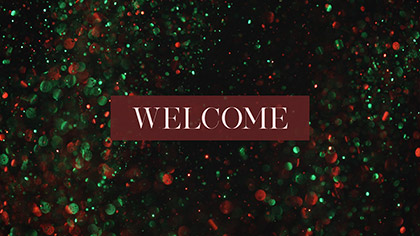 Christmas Glitter Welcome