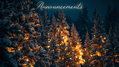 Christmas Glow Announcements