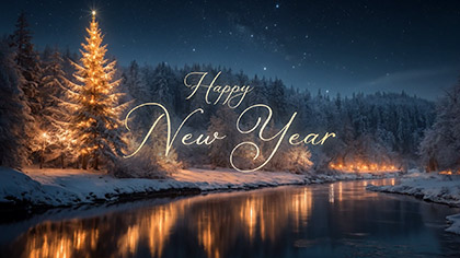 Christmas Glow Happy New Year