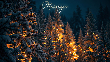Christmas Glow Message