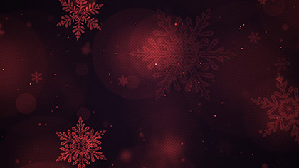 Christmas Glow Snowflakes Red Slow