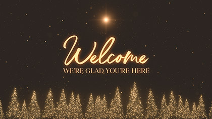 Christmas Gold Pines Welcome