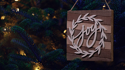 Christmas Pines Joy Ornament