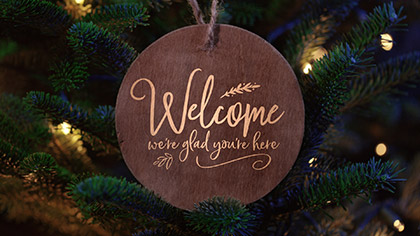 Christmas Pines Welcome