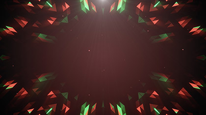 Crystal Patterns Christmas Colors
