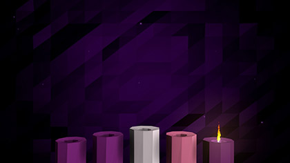 Digital Advent Candles Week 1