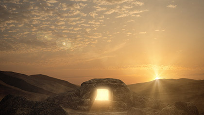 Easter Sunrise Empty Tomb