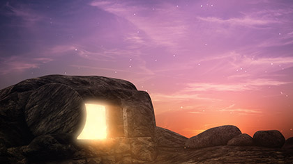 Easter Sunrise Tomb Close