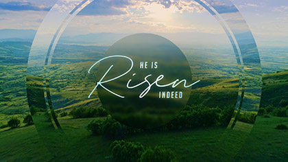 Epic Spring Aerial He Is Risen