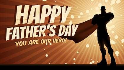 Happy Fathers Day Superhero