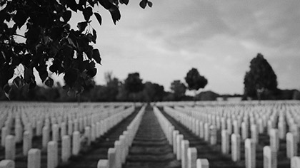 Memorial Day Gravestones Grey