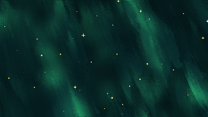 Paint Canvas Green Stars