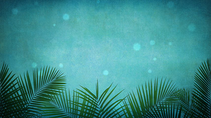 Palm Branches Blue