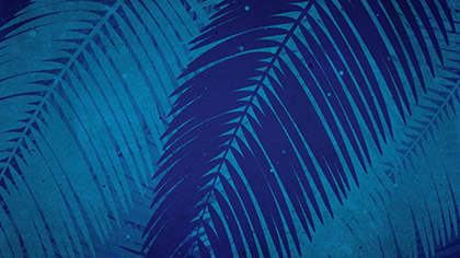 Palm Sunday Watercolors Blue Zoom