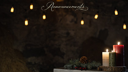 Rustic Christmas Announcements