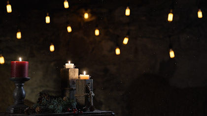 Rustic Christmas Tall Candles – Motion Worship – Video Loops ...