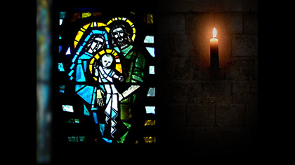 Stain Glass Nativity