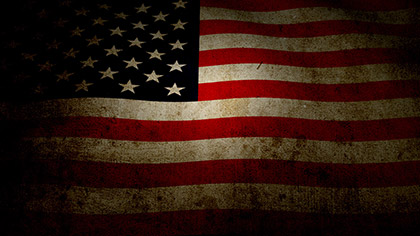 US Flag Grunge